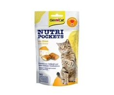 Gimborn GimCat Nutri Pockets with Cheese &amp; Taurine skanėstai katėms su Sūriu ir Taurinu 60g