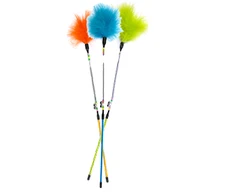 Gimborn GIMCAT žaislas katėms lazdelė su spyruokle,plunksnomis ir varpeliais, 46cm