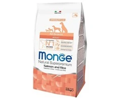 Monge adult sausas pašaras (lašiša ir ryžiai) 2,5kg