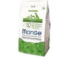 Monge adult sausas pašaras (triušiena, ryžiai, bulvės) 2,5kg