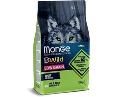 Monge BWild adult sausas pašaras suaugusiems šunims su šerniena 12kg