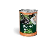 Monge BWild puppy konservuotas pašaras su antiena, moliūgais ir cukinijomis 400g