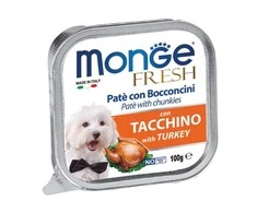 Monge Fresh paštetas šunims su kalakutienos gabalėliais 100g
