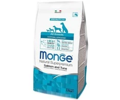 Monge Hypoallergenic adult sausas pašaras suaugusiems šunims su lašiša ir tunu 12kg