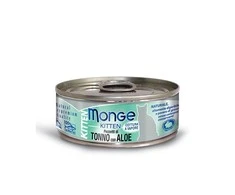 Monge Kitten konservai pašaras kačiukams su tuno gabalėliais ir alaviju 80g