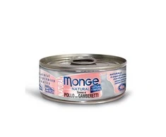 Monge kons.pašaras katėms su tuno, vištienos ir krevečių gabalėliais savo sultyse 80g