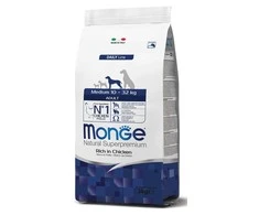 Monge medium adult visavertis sausas pašaras su vištiena 12kg