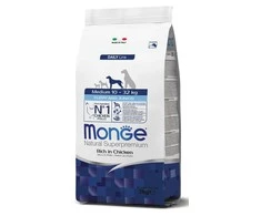 Monge medium puppy sausas pašaras (vištiena) 12kg