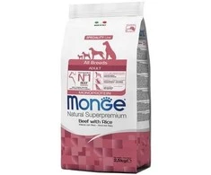 Monge Monoprotein adult sausas pašaras su jautiena ir ryžiais 2,5kg