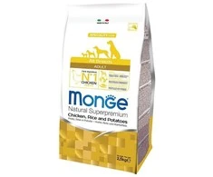 Monge spec. line monoprotein adult sausas pašaras visų veislių suaugusiems šunims su vištiena, ryžiais, bulvėmis 2,5kg