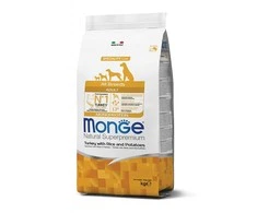 Monge spec. line monoprotein adult sausas pašaras visų veislių suaugusiems šunims su kalakutiena, ryžiais, bulvėmis 12kg