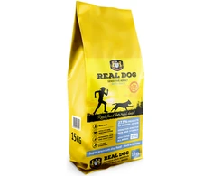 Real Dog Sensitive 15kg pašaras suaugusiems šunims su antiena
