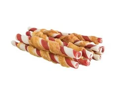 TRIXIE Denta Fun kepsninės vištienos kramtymo suktinukai, 12 cm, 10 vnt./80 g