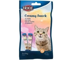TRIXIE kreminis skanėstas katėms su krevetėmis, 5x14 g