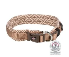 TRIXIE Premium antkaklis, platus su neoprenu L 49-55cm/25mm, šv. deim./karamelė