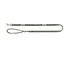 TRIXIE Premium pavadys, su neoprenu M-L 1m/20mm, kamufl./miško