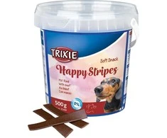 TRIXIE skanėstai šunims, minkštas užkandis Happy Juostelės 500g