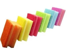 Kempinė aQualine Topfreiniger bunte Vielfalt mit Griffe, 6 vnt.