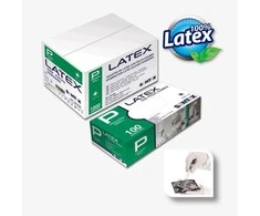 Lateksinės pirštinės SANTEX AQL 1,5 su pudra, 100 vnt., 5 g - M