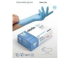Prailgintos mėlynos nitrilo pirštinės Santex Flash Extra-Large Nitrile 30 cm, 100 vnt., 6,5 g - S