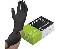 Santex Juodos nitrilinės pirštinės NITRIFLEX Juodas SOFT, 100 vnt., 3,5 g - S