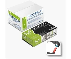 Santex Juodos nitrilinės pirštinės NITRIFLEX Juodas SOFT, 100 vnt., 3,5 g - S