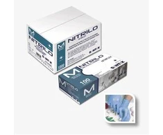 Santex Mėlynos nitrilinės pirštinės NITRIFLEX, 100 vnt., 3,5 g - XS