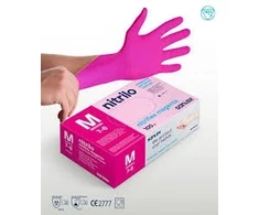 Santex Nitrilinės pirštinės NITRIFLEX MAGENTA , 100 vnt., 3,5 g - XS