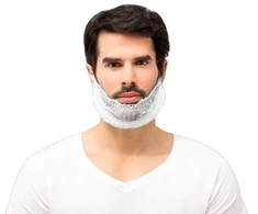 Santex Vienkartiniai antbarzdžiai Baltas PP BEARD COVER 100vnt.