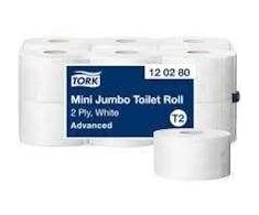 T2 Tualetinis popierius Tork Mini Jumbo Advanced (12 vnt.)