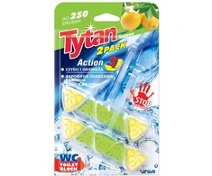 Unia Pakabinamas WC valiklis-gaiviklis Tytan Action 3 Lemon 2 x 40 g