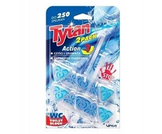 Unia Pakabinamas WC valiklis-gaiviklis Tytan Action 3 Ocean 2 x 40 g