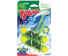 Unia Pakabinamas WC valiklis-gaiviklis Tytan Žalias Vanduo 4 in 1, 2 x 40 g