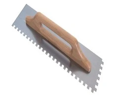 Raimondi Dantyta glaistyklė, kvadratiniais dantimis su medine rankena, 12 mm, 48x13cm