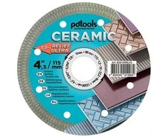 Pdtools Deimantinis diskas RELIEF ULTRA, sausam/šlapiam pjovimui, Ø115 mm, 22.2 mm