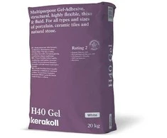 Kerakoll H40 Gel (balti), 20 kg, ypatingai elastingi klijai C2TE S1