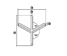 Kryžiukai plytelių tarpams, šešiakampėms (200 vnt), 2 mm