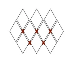 Kryžiukai plytelių tarpams, šešiakampėms (200 vnt), 2 mm