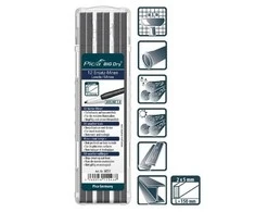 Pica BIG Dry refills, Aniline 2.0 grafito spalvos (keičiamos šerdelės) 12 vnt.