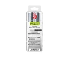 Pica Marker Pica Dry Refills, grafito spalvos (keičiamos šerdelės) 10 vnt.