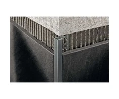 Profilis, aliuminis anoduotas, šveistas tamsiai pilkas, h 12.5 mm, L 2,7 m