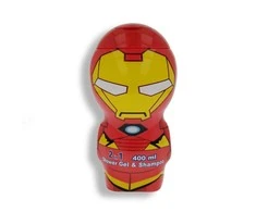 Air Val Marvel Iron Man Gel &amp; Šampūnas 2in1 šampūnas-dušo želė vaikams, 400 ml