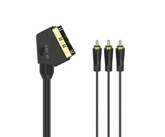 Hama Scart kabelis – RCA (Cinch) x3 1,5 m juodas (002051560000)