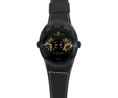 Laikrodis MONTRES DE LUXE 09BK-3002. Kwarcowy, Kolor juoda. Unisex.