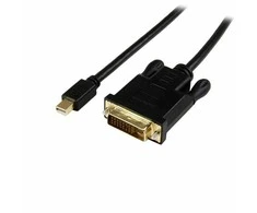 Kabelis StarTech Rodyti Port mini - DVI- D 1,8m Juodas (MDP2DVIMM6BS)