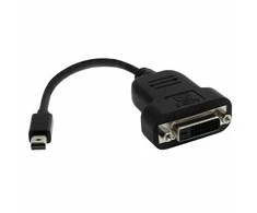 AV adapteris StarTech Rodyti Port mini - DVI- D 0.2m Juodas (MDP2DVIS)