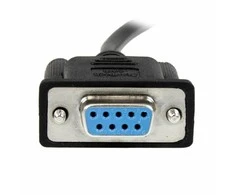 StarTech 2M Juodas DB9 NULL MODEM CABLE/SERIAL NULL MODEM CABLE Juodas