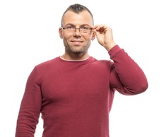Akiniai LONGINES LG5007H56002. EYEGLASSES, Kolor juoda. Mężczyzna.