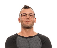 Akiniai OMEGA OM5017-53092. EYEGLASSES, Kolor pilka. Mężczyzna.