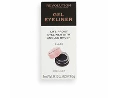 "Revolution Make Up" gelinis akių pieštukas "Life-Proof Juodas" 3g